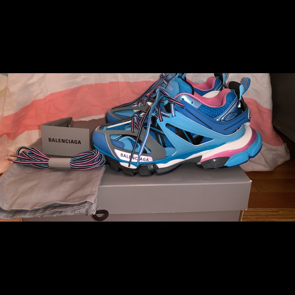 Balenciaga Track colorblock mixed sneakers